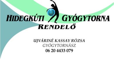 Gyógytornász – Ujváriné Kassay Rózsa Gyógytornász – Ujváriné Kassay Rózsa